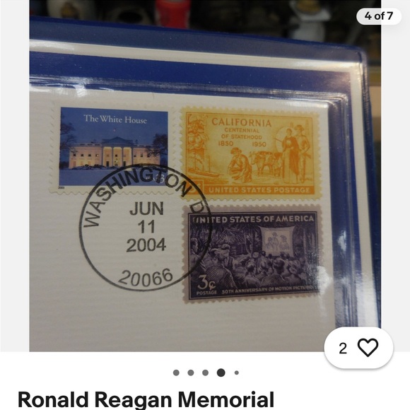 Ronald Reagan Memorial Commemorative Folder - Picture 5 of 7
